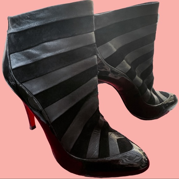 Christian Louboutins Armor Ankle Boots size 39 1/2 - Picture 1 of 5